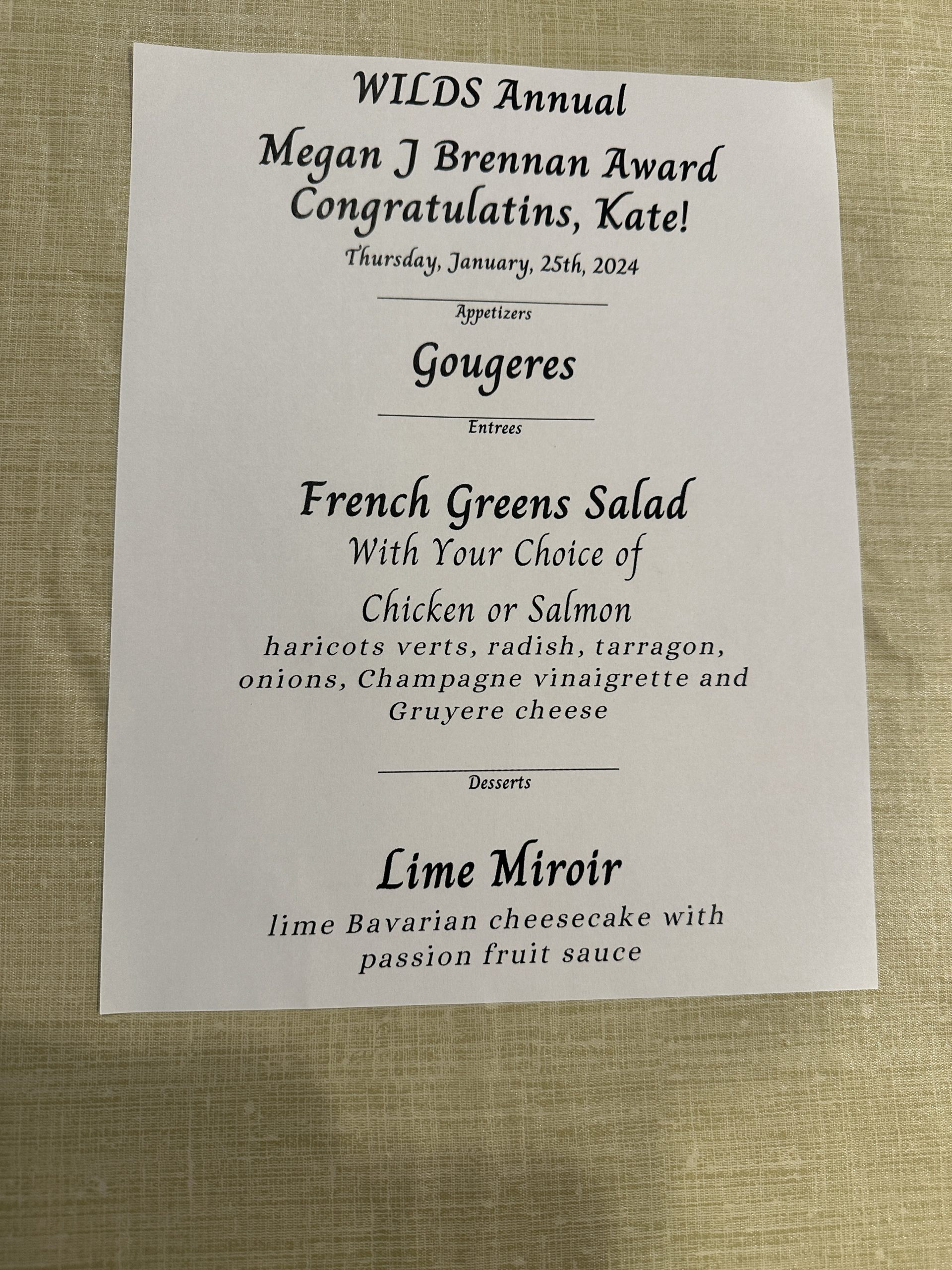 Brennan Award Luncheon Honoring Kate Muth — photo 112